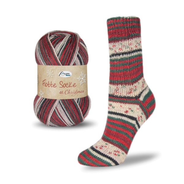 Flotte Socke 4f. Christmas